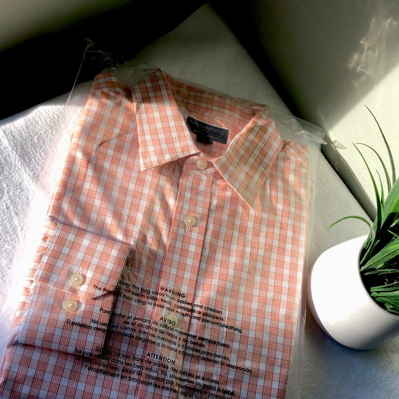 Banana Republic Men's Shirt Slim Fit Non Iron Sz L - Picture 2 of 16